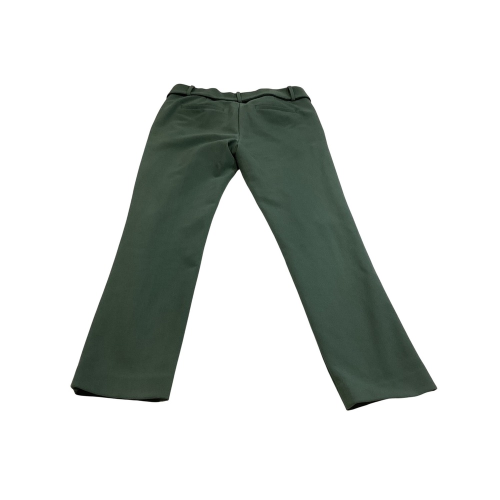 Loft Womens Size 2 Green High Rise Wide Leg Tie Waist Pleated Crop Pants - Picture 2 of 6